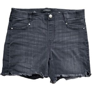 Liverpool Gia Glider Pull-on Jean Shorts 14W